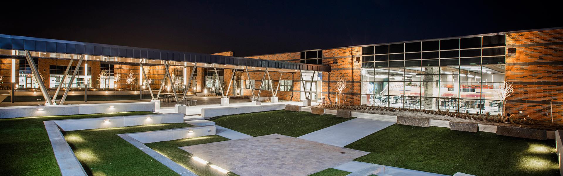 Canadian Valley technology Center at night