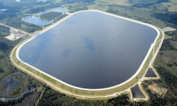 Arbuckle Reservoir aerial photo