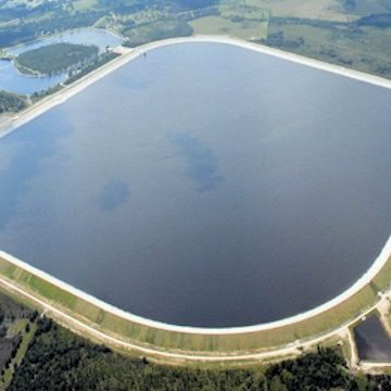 Arbuckle Reservoir aerial photo