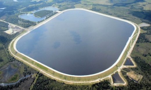 Arbuckle Reservoir aerial photo