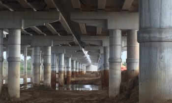 Underneath view of Arroyo Veleño Bridge