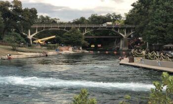 City of Austin Permitting & Development Center Parking Garage 8 Comal River Bridge on San Antonio Street