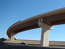 curved and spliced precast concrete U-beam bridges.